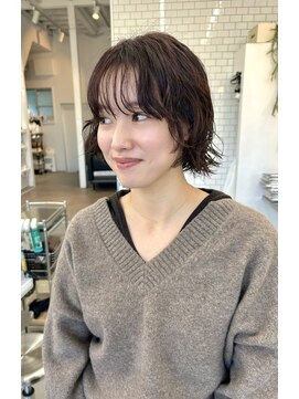 ボブ×緩めのパーマスタイル