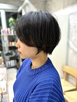 ミィ 浦和(mee)&nbsp;透明感カラー ボブ 前髪 ショート カラー ブリーチ&ダブルカラー