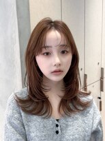 ロンド リリー 銀座(Lond Lily)&nbsp;大人ガーリー/似合わせカット/ミディアムレイヤーカット/銀座