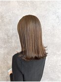 切りっぱなしボブスタイル