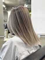 ラック(LUCK)&nbsp;バレイヤージュ/船橋/くすみベージュ/ハイライト/似合わせカット