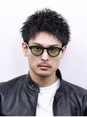 ジェントグランジスパイキーショート/ソフトツイストパーマ/短髪