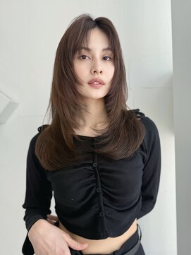 ロンド クラン 岡崎(Lond Clan) 前髪なし×ハイレイヤーカット