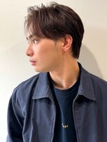 メンズサロンオー 宮崎(Men's salon O.)&nbsp;フェザーパーマ センターパート 刈り上げない ナチュラル