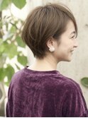 ひし形ショートボブ/大人ショートヘア/40代/50代/60代/表参道