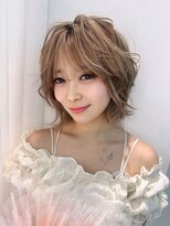 モナザスカイ 栄(MONA the SKY)&nbsp;【MONA】ショートボブ/ニュアンスパーマ/ミルクベージュ【栄駅】