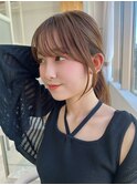 一つ結びでも可愛いミディアムレイヤー【浦和】