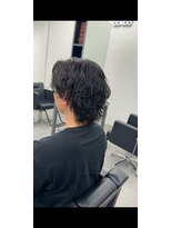 ノイセル 心斎橋(Noisyle)&nbsp;MEN’S/リバースセンターパート/ニュアンスパーマ/心斎橋