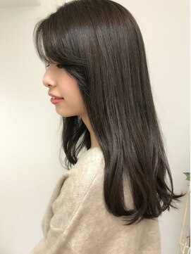 美容室 パルス 静岡鷹匠店(PALS) 大人可愛いセミディにプラチナグレージュ