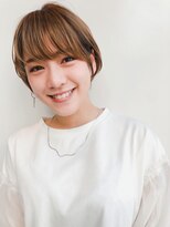 【GARDEN西川】小顔マニッシュショートボブ・アッシュブラウン