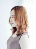 簡単スタイリング♪ヌーディーカラー☆セミディ