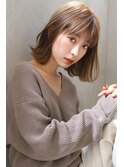 【Blanc/広島】外ハネ＿切りっぱなし＿ワンレンボブ