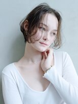 アイティー バイ アルバム 浦和店(IT by ALBUM) 前髪なしショートボブ_ミニウルフテラコッタくすみブルー_8672