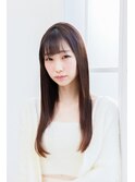 大人かわいい♪小顔ワンカールストレート☆