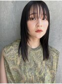 【PARK】ロングレイヤー×透け感ブラック