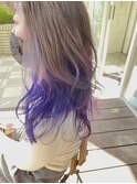 【hair salon W】グラデーショーンパープル