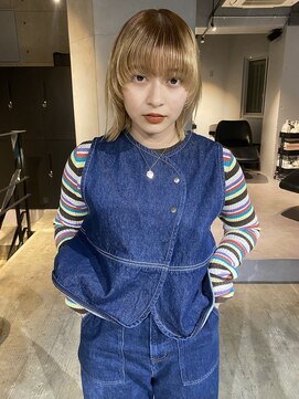 アミリ 代官山(AmiLi) デザインカラー/オリーブベージュ/ウエットヘア【代官山】