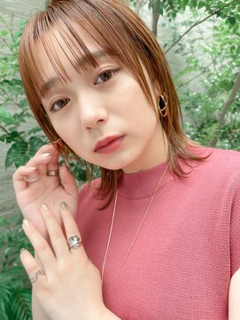 ロンド エスポワール 錦糸町(Lond espoir) 【武井俊樹】小顔前髪　レイヤーカット　ピンクベージュ 錦糸町