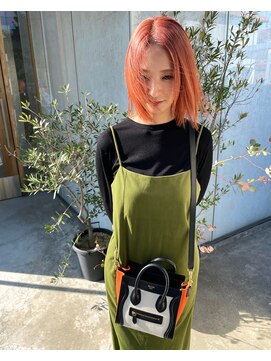 クレヘアー(CLE' HAIR) ピンク　オレンジ