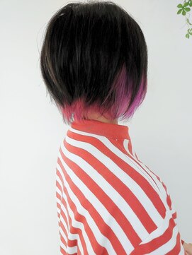 ビードロネイ 武蔵境店(vi-dro nei) ショートボブ×インナーブリーチ(+塩基性カラー)