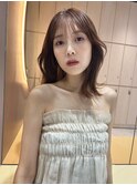 レイヤーカット顔周り前髪韓国おくれ毛くびれharuhi