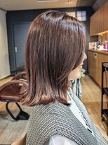 マノハル(MANOHARU)&nbsp;【マノハル スタイル】外ハネミディアム×ラベンダーベージュ