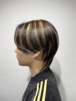 ランソ 新宿(RUNSO)&nbsp;フェザーパーマ×サーフカール×刈り上げセンターパート