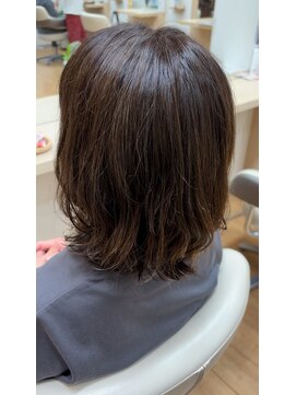 アメイジングヘアー 中沢店(AMAZING HAIR) ミディアムパーマ/顔周りレイヤー/大人ガーリーニュアンスパーマ