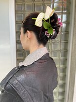 卒業式成人式◎ヘアセットヘアアレンジ生花アレンジ