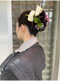 卒業式成人式◎ヘアセットヘアアレンジ生花アレンジ