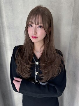 ラベル 渋谷(LAVEL) 小顔顔まわりミディアムレイヤー/ワンホンレイヤー/20代30代