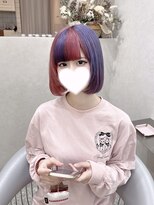ラルムバイシー 新宿(LARME by Sea)&nbsp;☆ハイトーンデザインカラー×王道ボブ☆【hina/新宿】