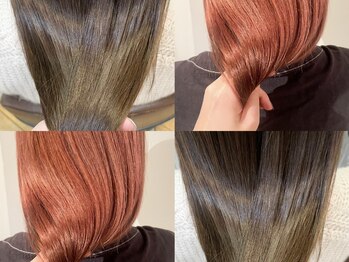 ユイル(Uil)の写真/【女性スタッフのみのプライベート空間】一人ひとりの髪質に合わせたオーダーメイドトリートメントで艶髪♪