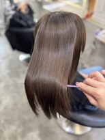 ロンド 表参道店(Lond)&nbsp;くびれヘア/アプリコットオレンジ/ハイライトカラー/レイヤー