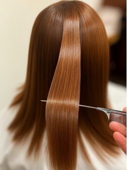 ヘア ウィッシュ 須磨区名谷店(HAIR WISH)の写真/艶としなやかさが続く、大人の髪質改善。
