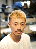 メリケンバーバーショップ コウベ(MERICAN BARBERSHOP KOBE)&nbsp;メンズカットスキンフェードクロップハイトーンショート