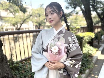 プリマ アンジュ 中目黒店(PRIMA ange)の写真/【袴着付け×トレンドヘアセット】成人式/卒業式★ペア割も◎種類豊富！結婚式/パーティー[中目黒]