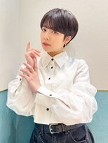 ロンド レグリーズ 立川(Lond leglise)&nbsp;ショート/オリーブグレー/グランマッシュ/小顔/前髪/顔周り/立川