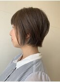 前さがりボブ/インナーカラー/ショートボブ