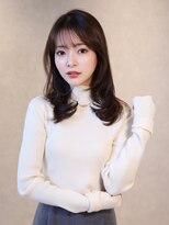 アース コアフュールボーテ 長岡店(EARTH coiffure beaute)&nbsp;ナチュラルベージュ_ヨシンモリ_顔周りレイヤー_レイヤーカット