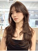 大人レイヤーカット&ショコラブラウン