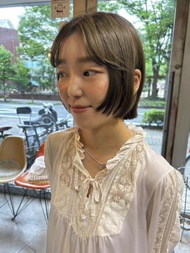 ラミパス(RAMIPASS ladies&gentlemen) 韓国風ミニボブ×顔周りレイヤー