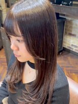 モナン 新宿(Monan) 顔周りレイヤー 透明感ブラウンカラー