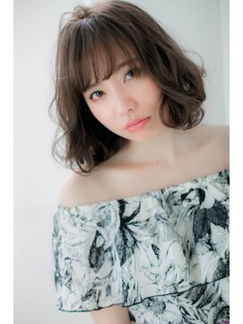 ローレン(LOREN) ＊LOREN＊バレイヤージュアッシュ大人かわいいゆるパーマロブ