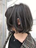 ダークグレージュ＿外ハネボブブランジュ