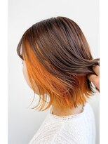 エイト 池袋店(EIGHT ikebukuro)&nbsp;【EIGHT 池袋】ボブ×オレンジ×インナーカラー
