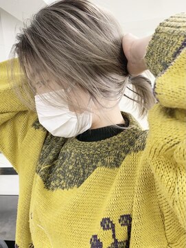 ルーヴェ(LOWE) 【なつみLOWE】ホワイトベージュナチュラル大人レイヤーミディ