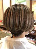 大人ハイライト☆ショートボブ