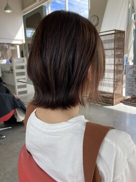 ヘア スパ リゾート リアン(hair spa resort Lien) 切りっぱなし外はねボブ