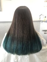 オッジ ヘアー(Oggi Hair) 裾カラー・グリーン